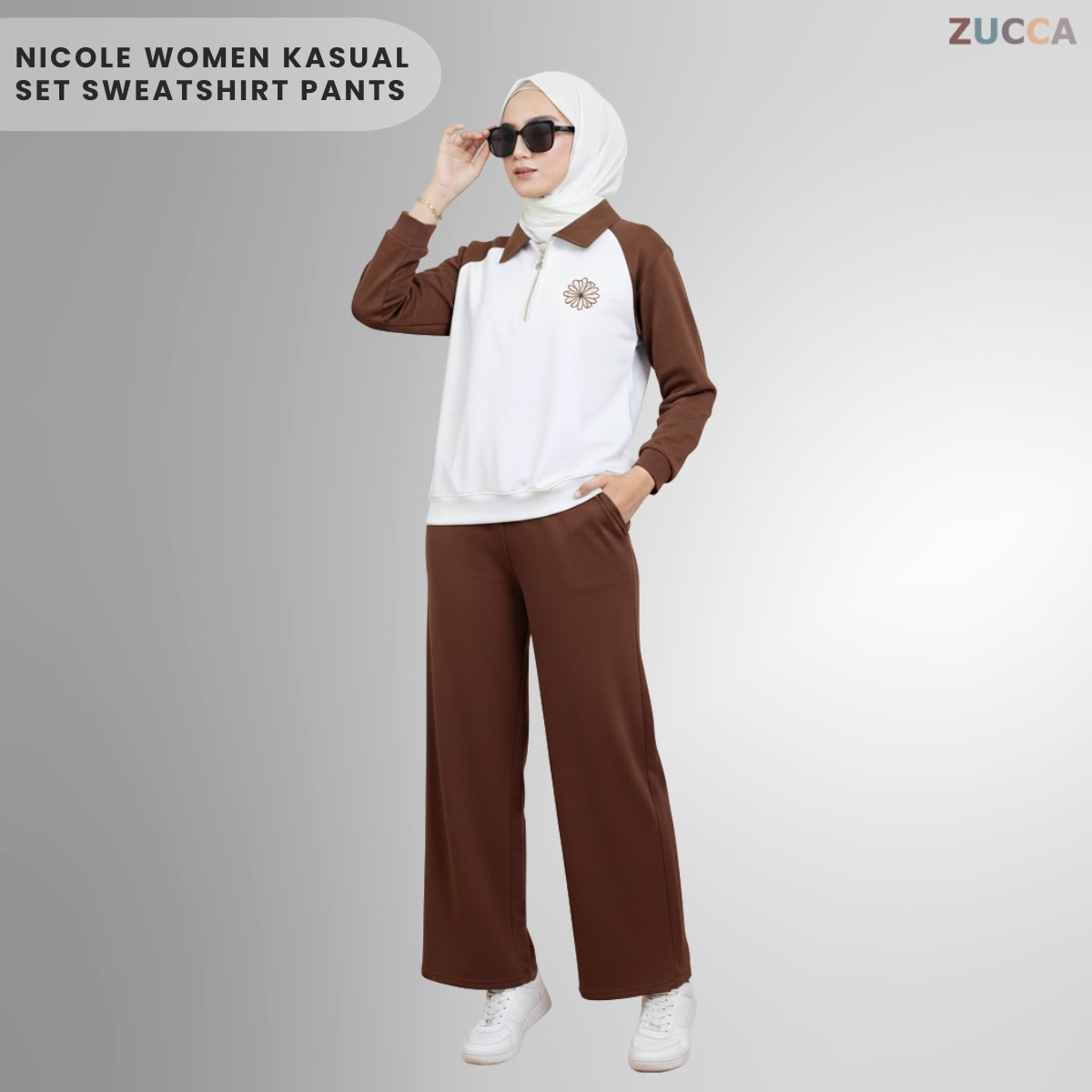 ZUCCA NICOLE WOMEN KASUAL SET SWEATSHIRT PANTS - DMSET010