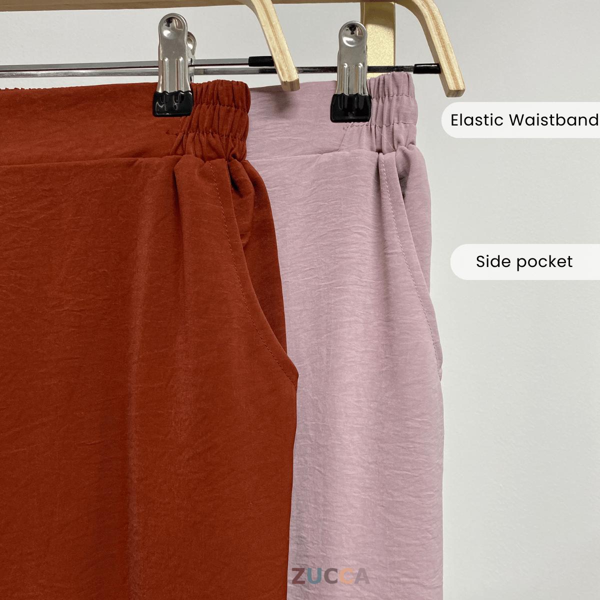 ZUCCA DAHLIA TEXTURED PANTS SET-DMSET011 Blouses