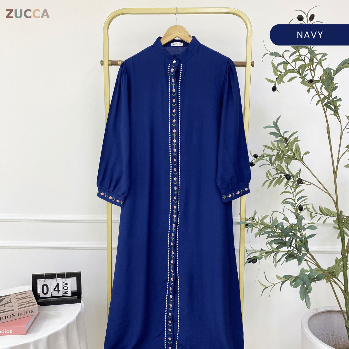 ZUCCA ASSLAH WOMEN LONG DRESS FULL BUTTON - DMSET012