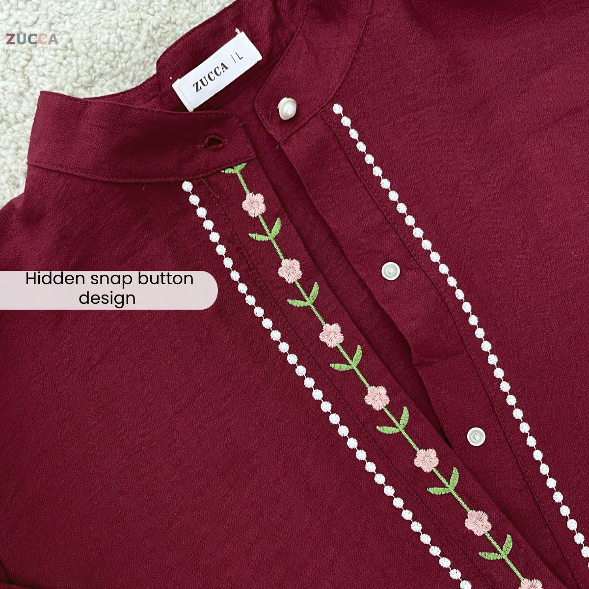 ZUCCA ASSLAH WOMEN LONG DRESS FULL BUTTON - DMSET012