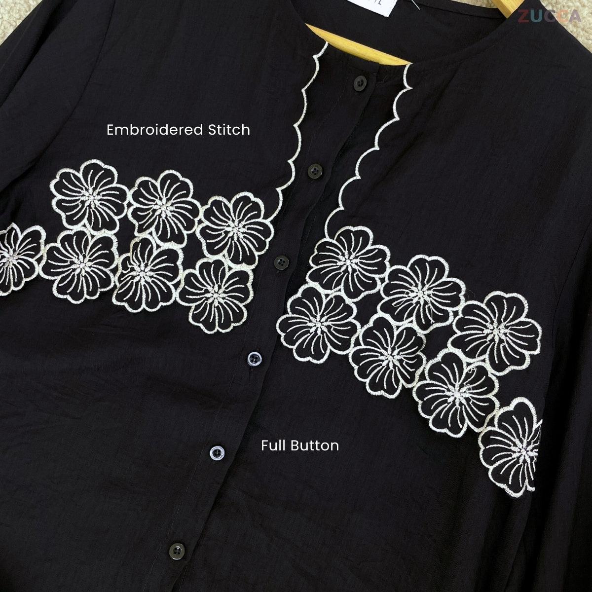 ZUCCA UZMA MODEST EMBROIDERED SET-DMSET013