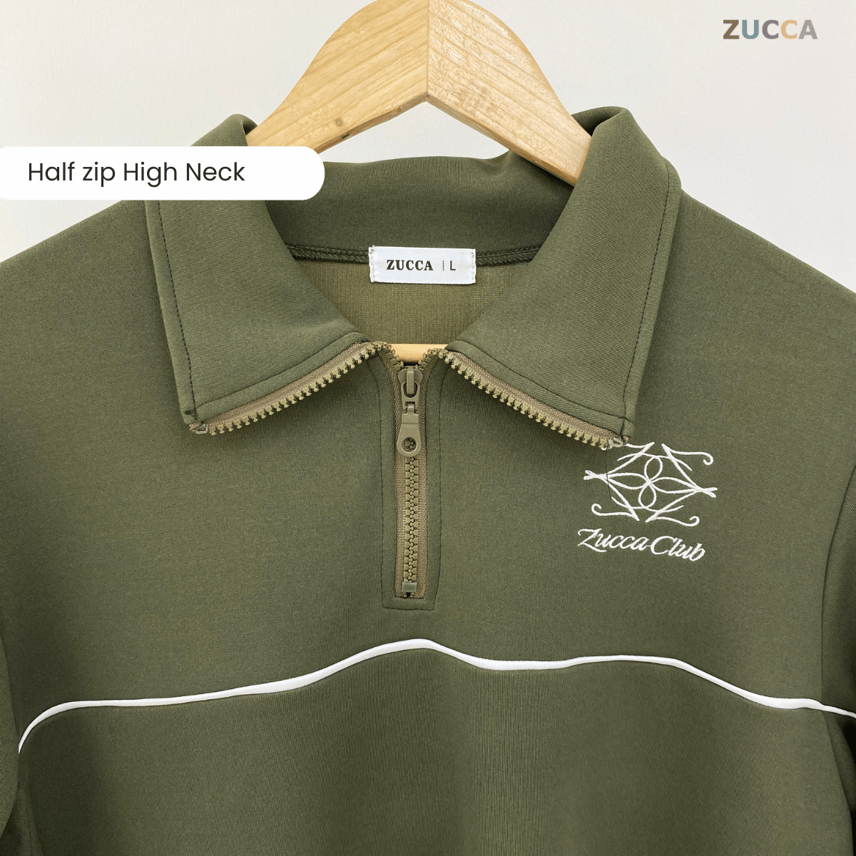 ZUCCA LINNIEY RELAXED HALF-ZIP TWO-PIECE SET-DMSET016