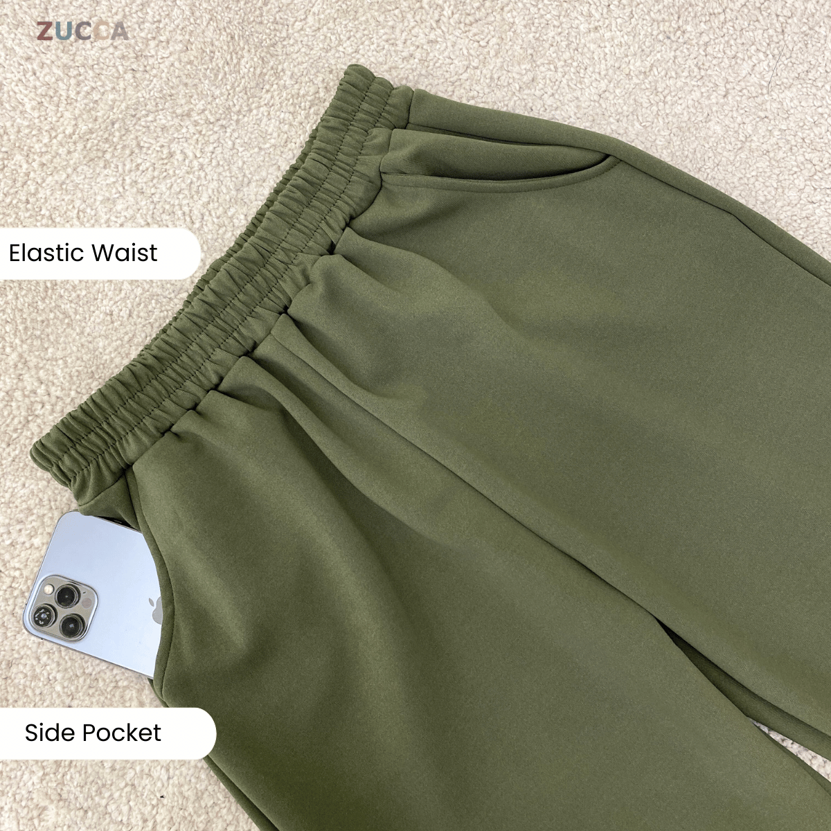 ZUCCA LINNIEY RELAXED HALF-ZIP TWO-PIECE SET-DMSET016