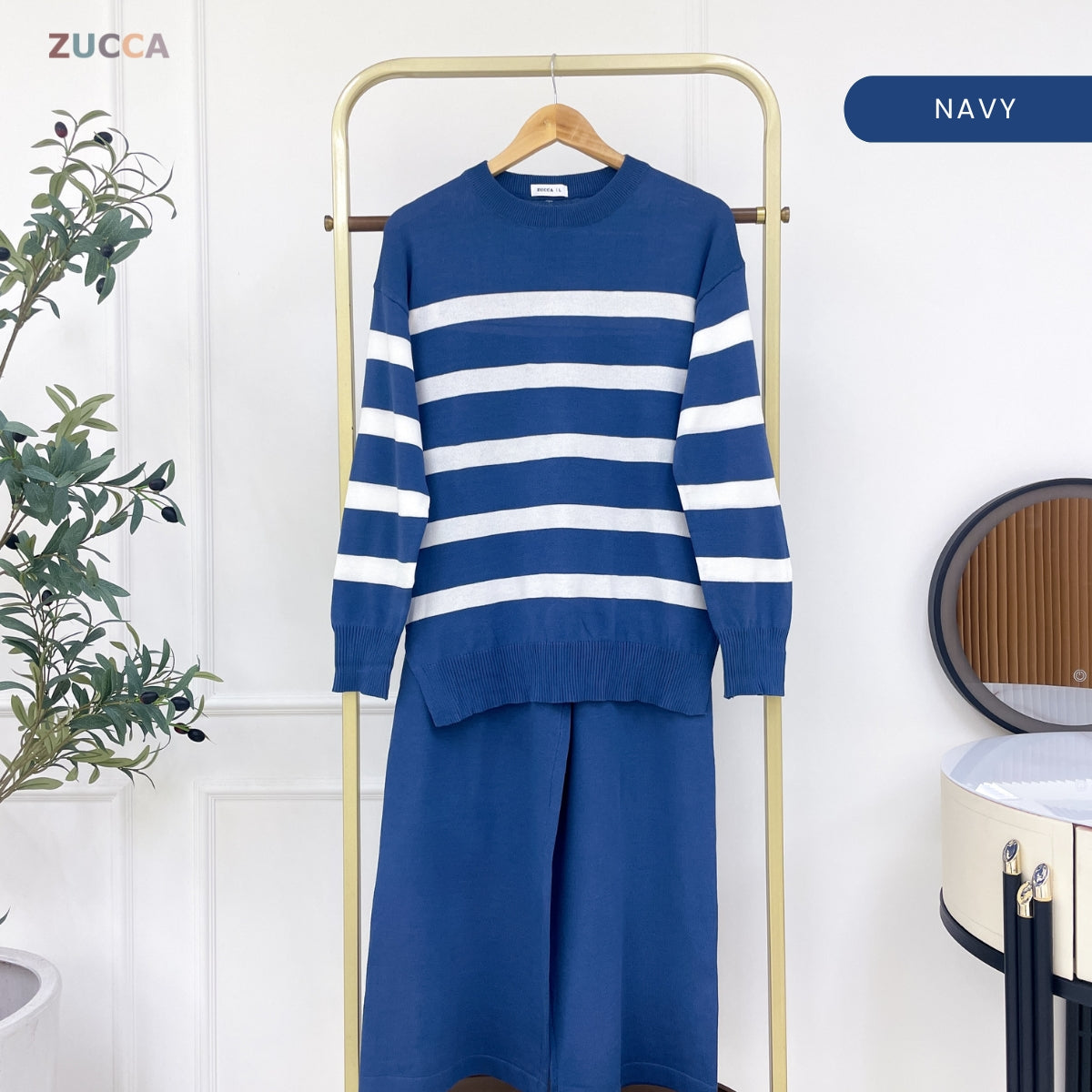 ZUCCA ESTELLA SET KASUAL WOMEN KNITWEAR PANTS - DMSET018