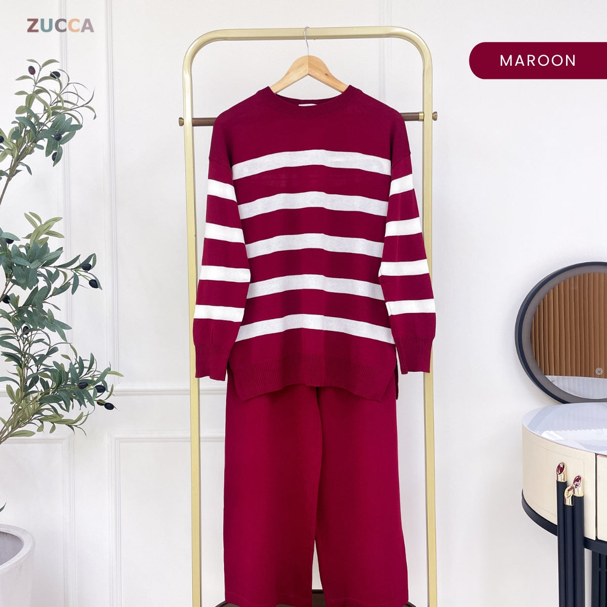 ZUCCA ESTELLA SET KASUAL WOMEN KNITWEAR PANTS - DMSET018