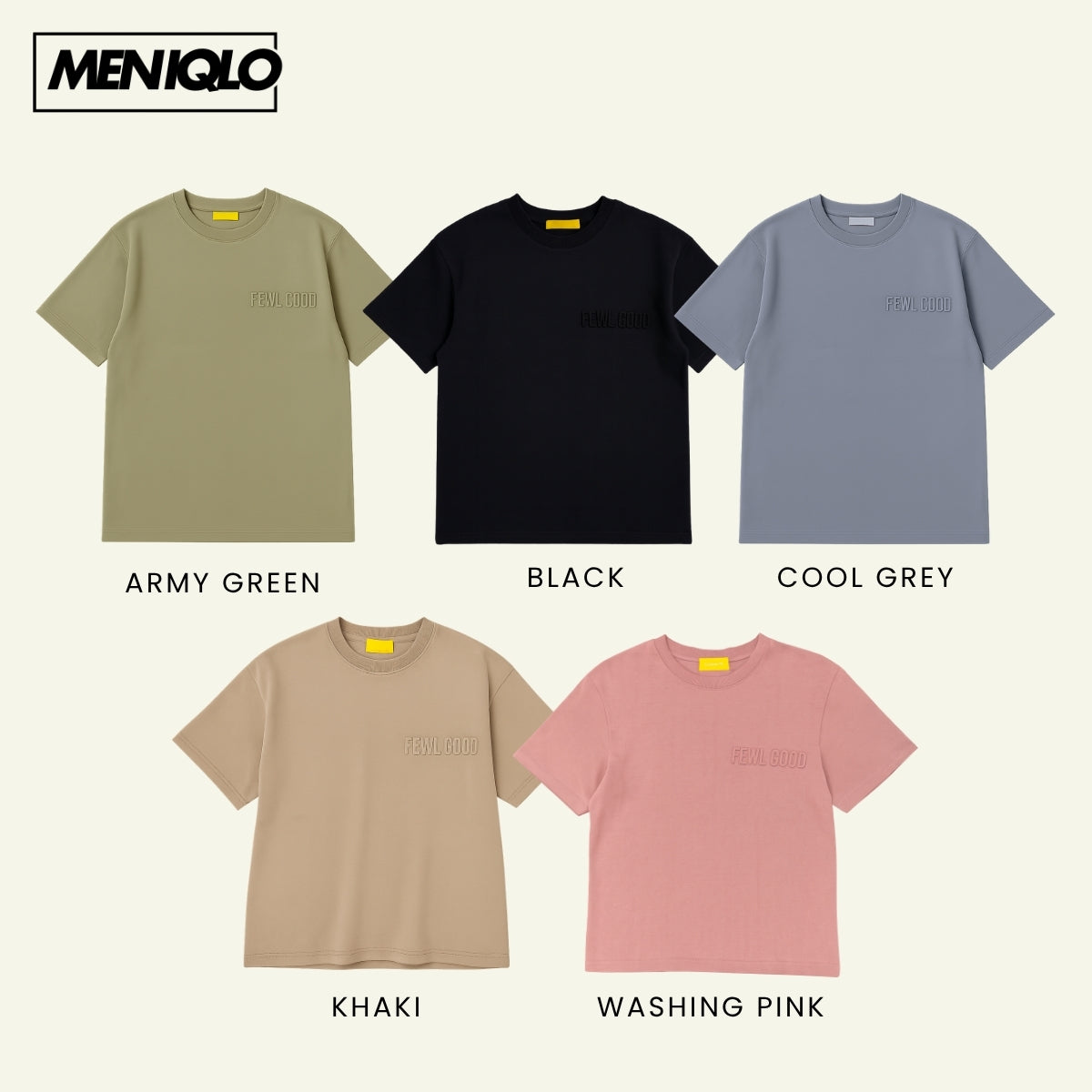 MENIQLO DANIEL GOOD OVERSIZED TEE SHORT SIZE - FGD01BC23