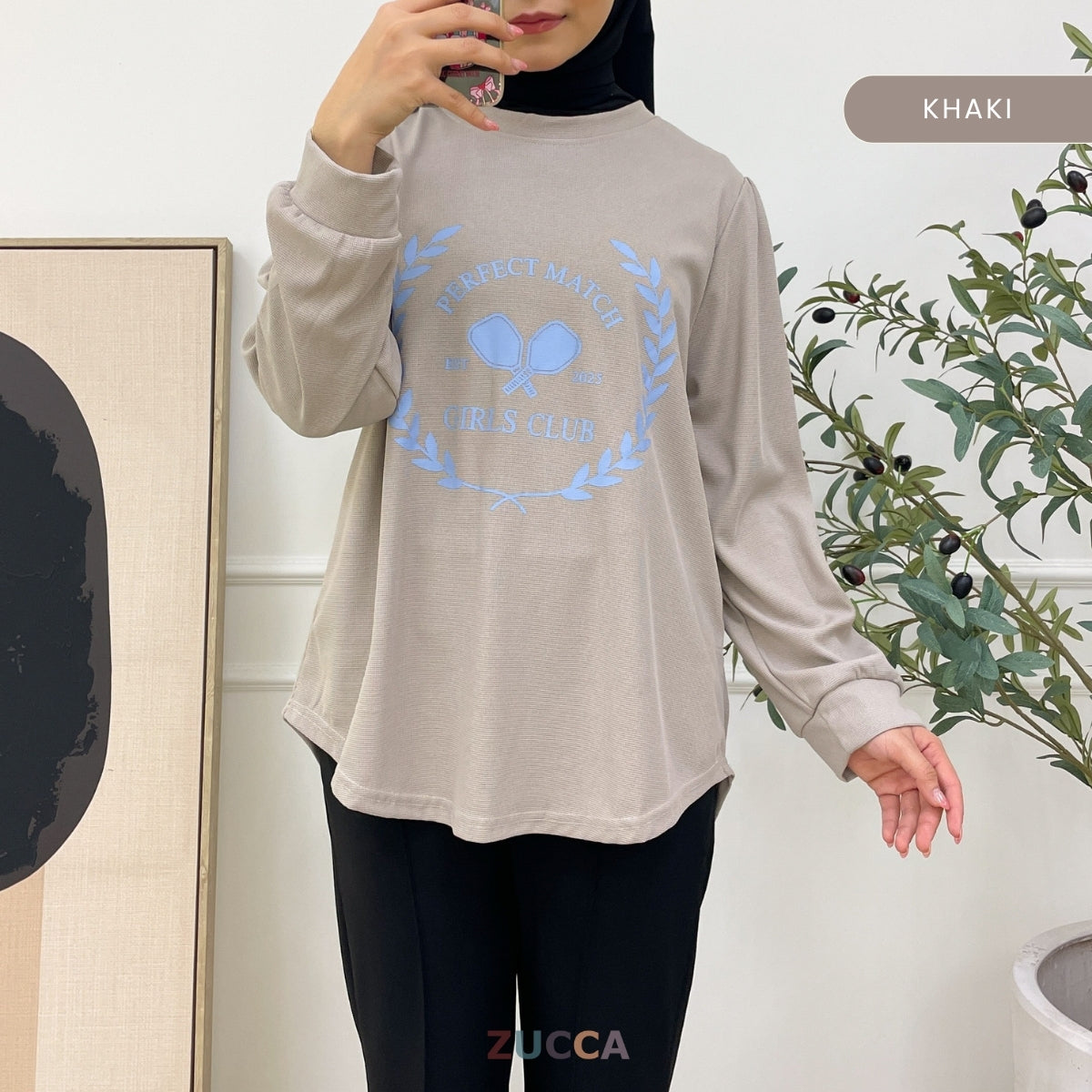 ZUCCA MARCIE KEMEJA KASUAL WANITA WAFFLE COTTON - DM007 BAJU WANITA KOREAN STYLE