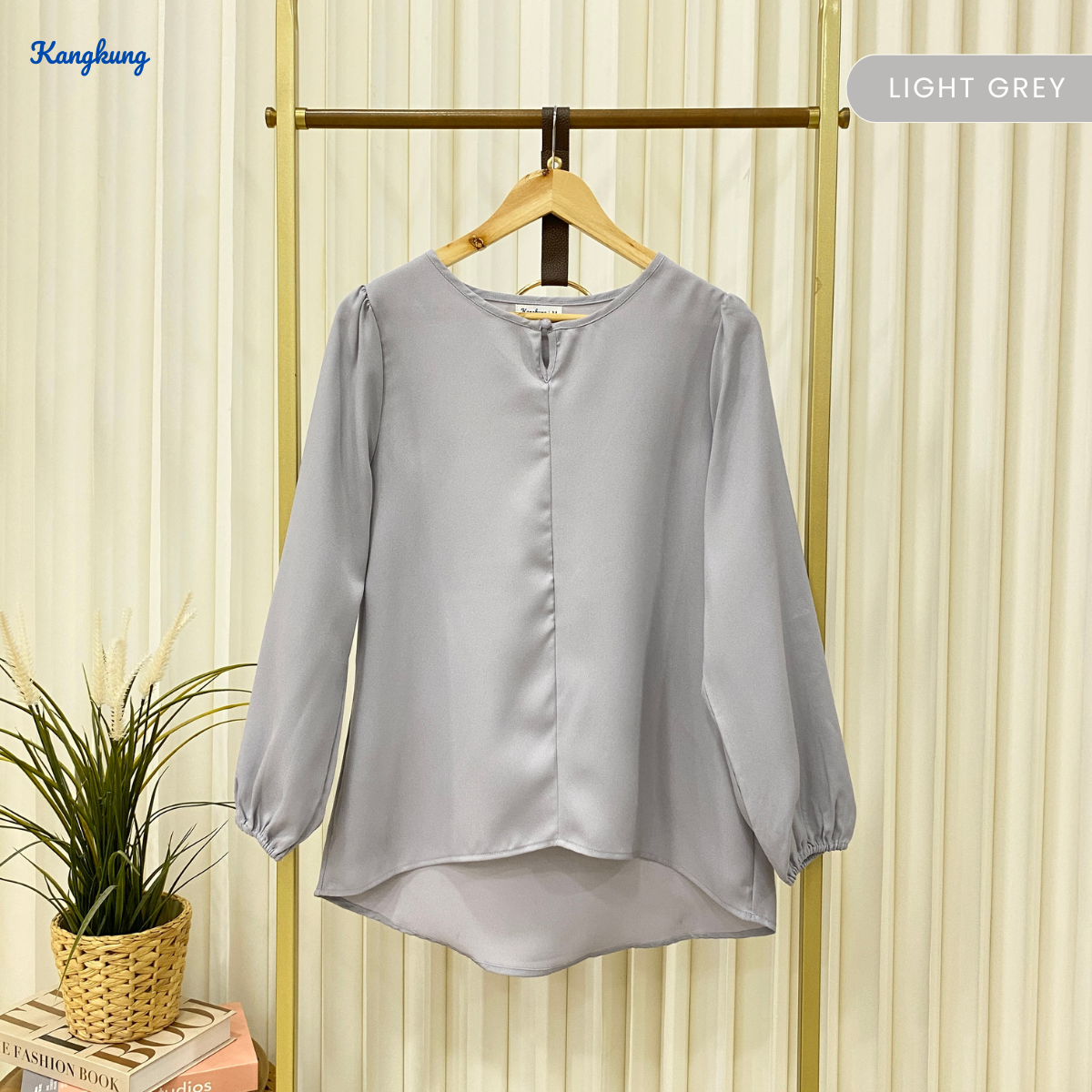 KANGKUNG MEIKA BLOUS KASUAL WANITA CREPE LEMBUT – KK110