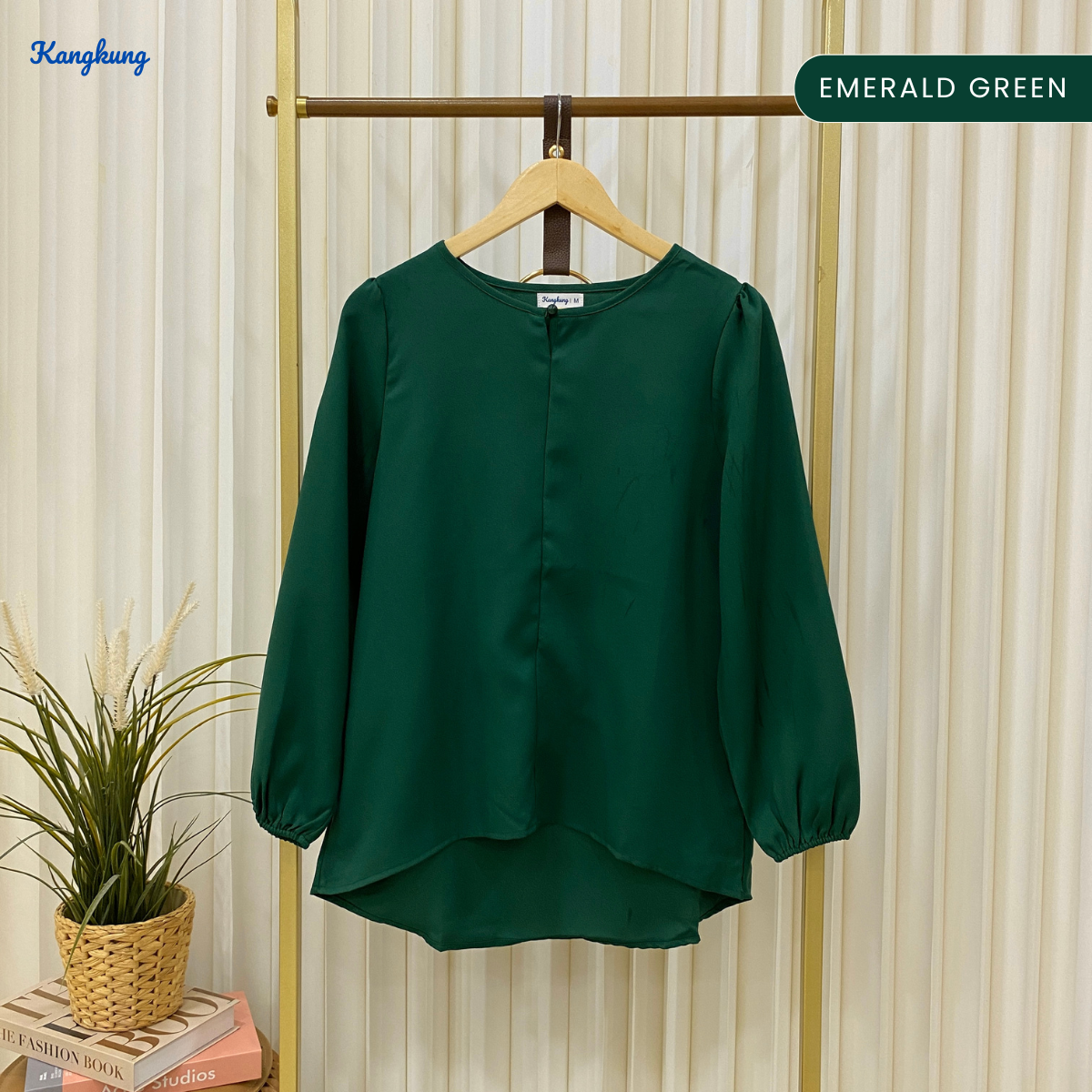 KANGKUNG MEIKA BLOUS KASUAL WANITA CREPE LEMBUT – KK110