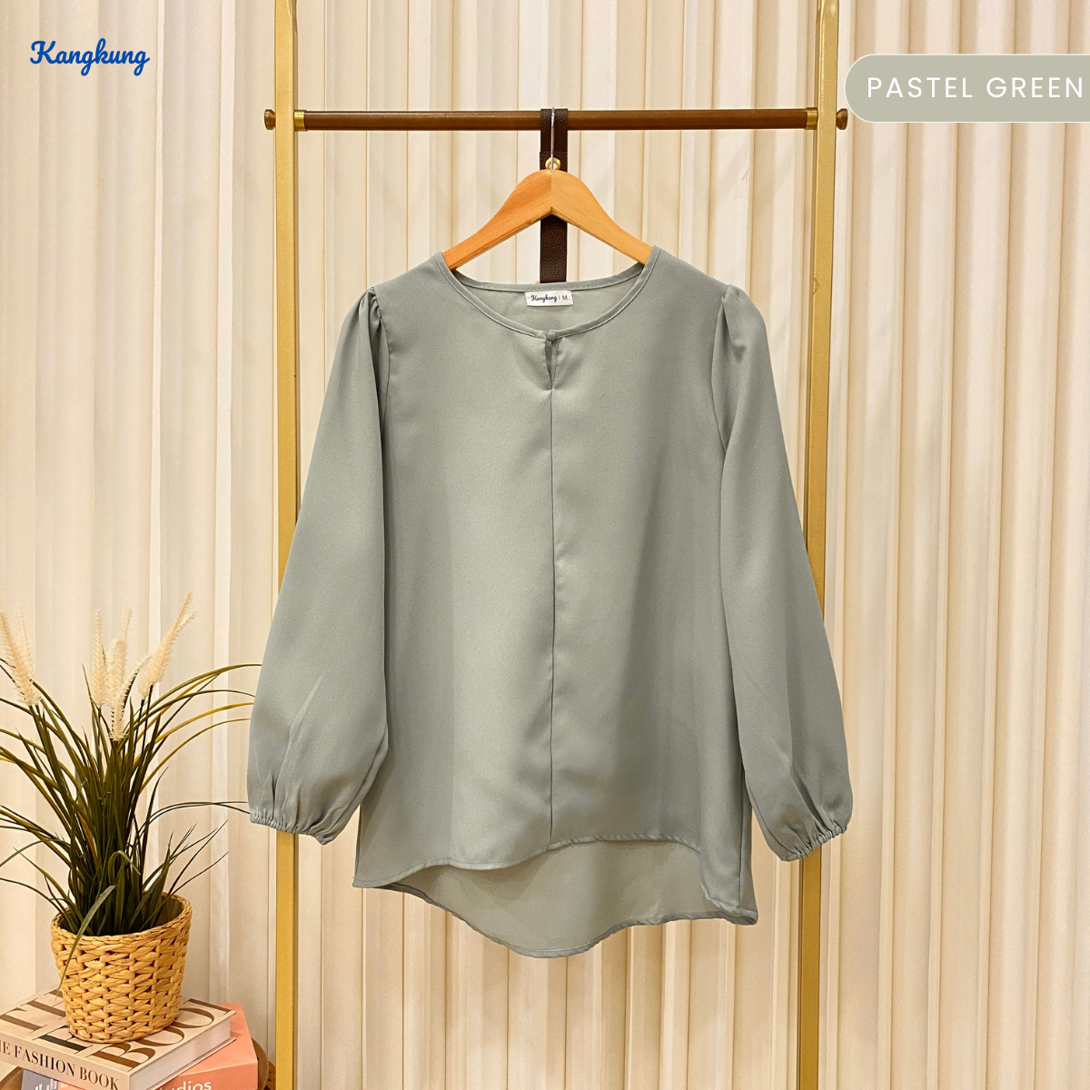 KANGKUNG MEIKA BLOUS KASUAL WANITA CREPE LEMBUT – KK110