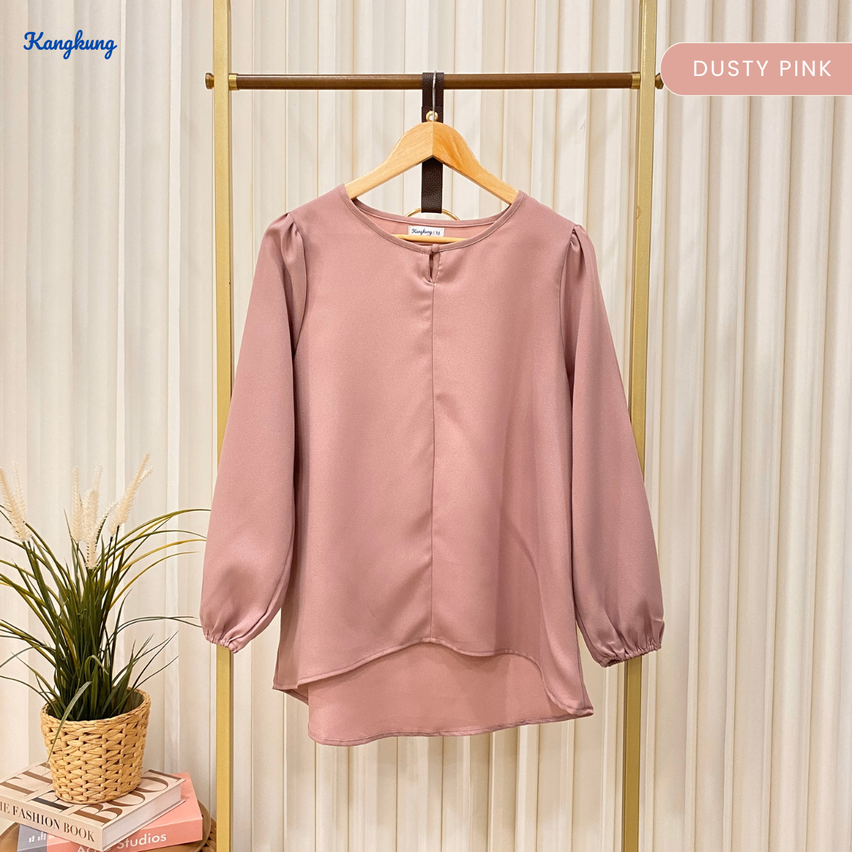 KANGKUNG MEIKA BLOUS KASUAL WANITA CREPE LEMBUT – KK110