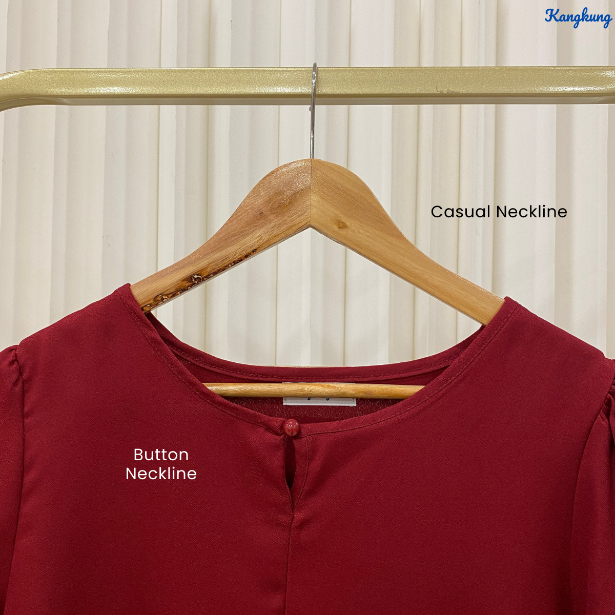 KANGKUNG MEIKA BLOUS KASUAL WANITA CREPE LEMBUT – KK110