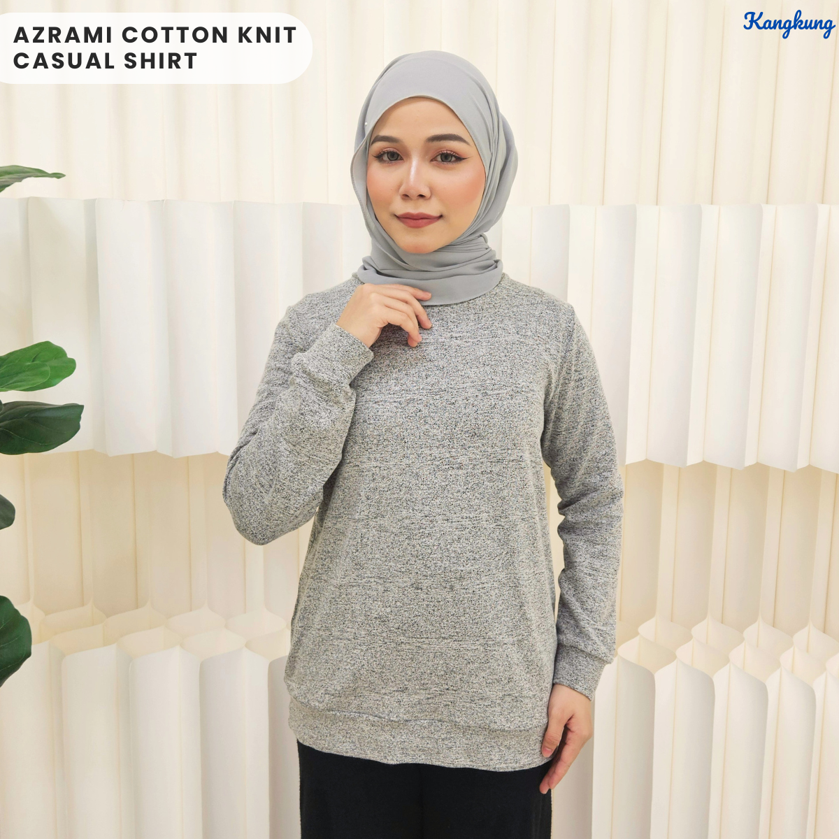 KANGKUNG AZRAMI COTTON KNIT CASUAL SHIRT - KK117