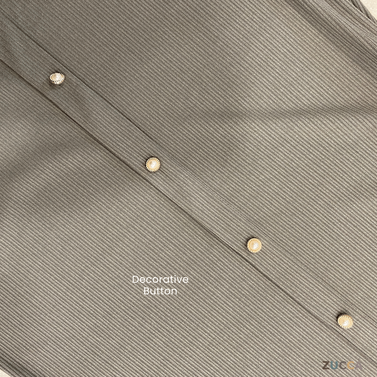 ZUCCA ANNIE WOMEN SET RIB KNIT BLOUSE AND SKIRT  - MA004