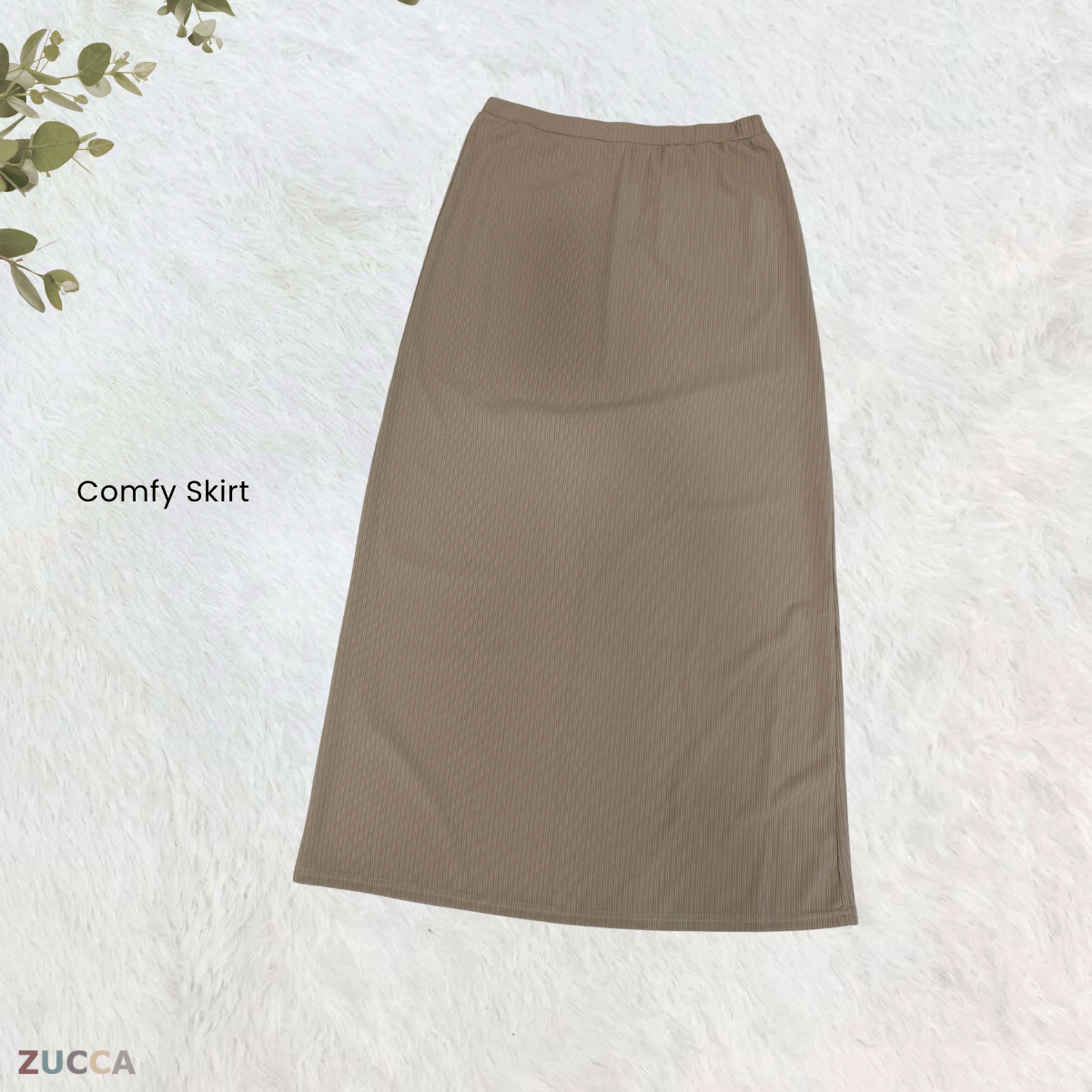 ZUCCA ANNIE WOMEN SET RIB KNIT BLOUSE AND SKIRT  - MA004