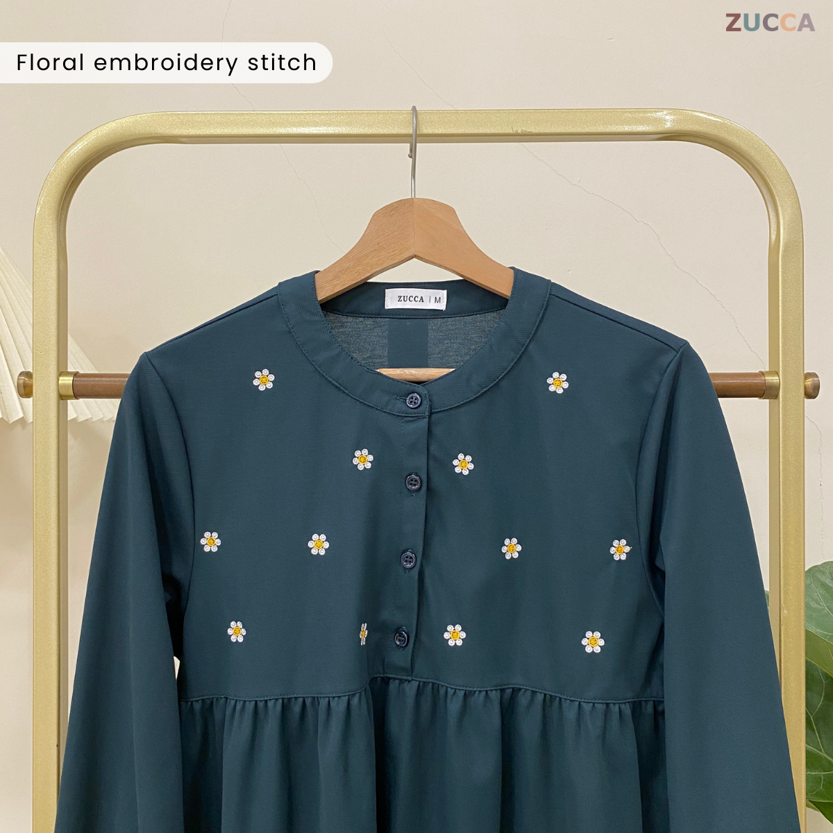 ZUCCA NELLA BLOUS DOLLY SULAMAN FLORAL DAISY - MA013