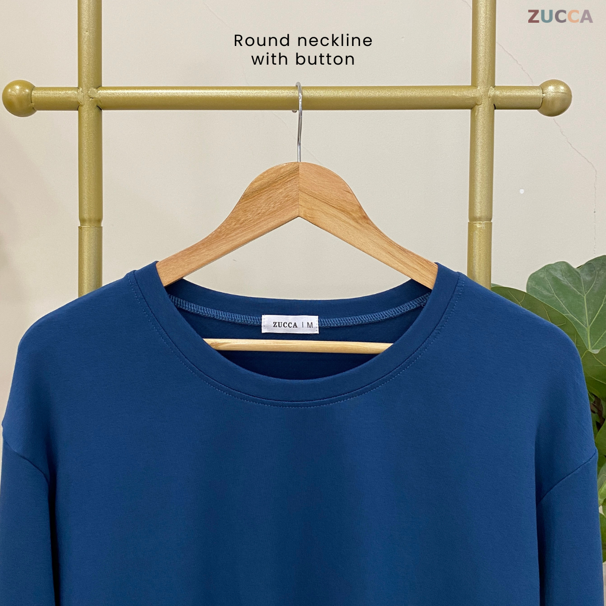 ZUCCA NYLA EMBROIDERY HEM WOMEN BLOUSE - MA018