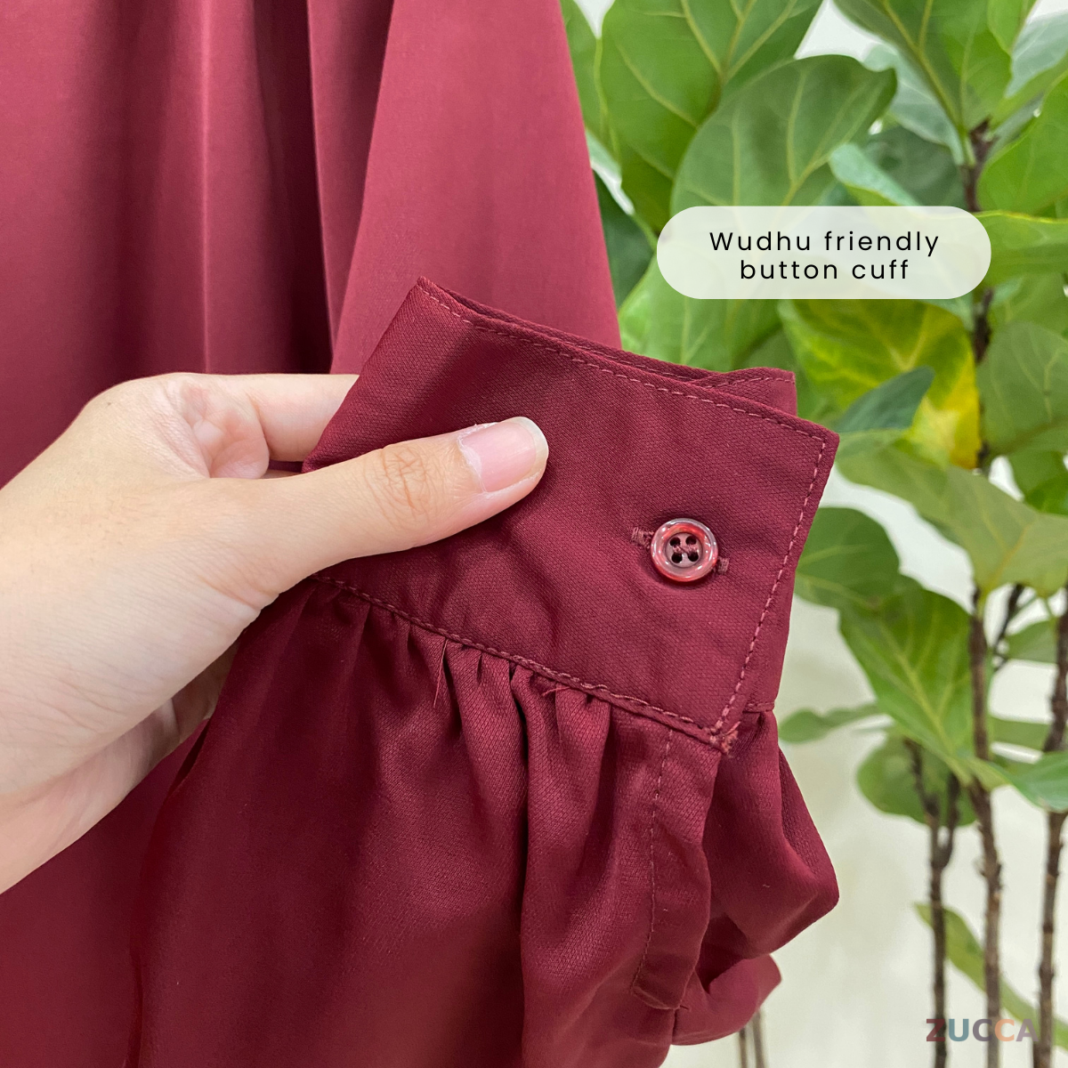 ZUCCA YESSI V-COLLAR PUFFED SLEEVES BLOUSE - MA019