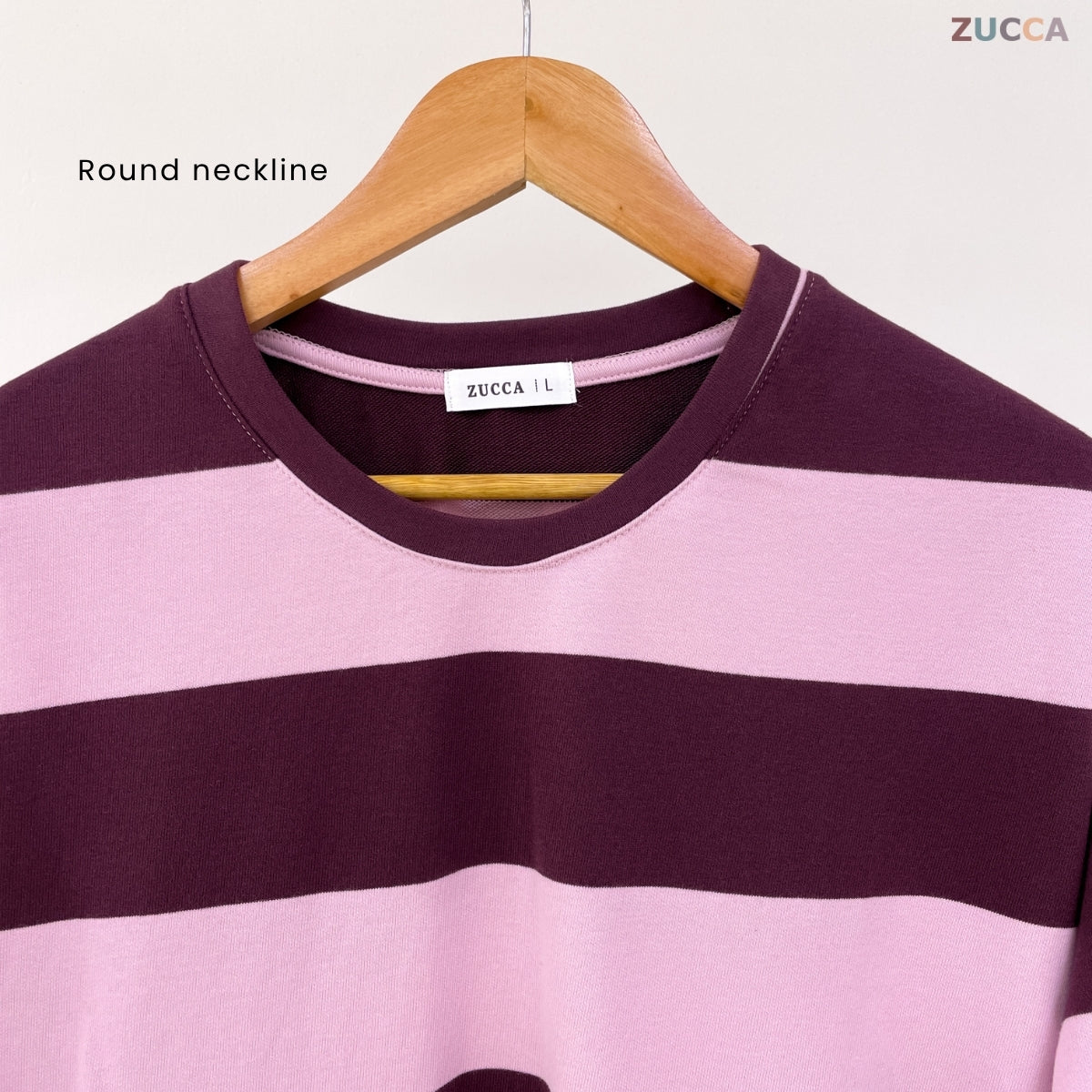 ZUCCA SARI OVERSIZED STRIPED KNIT SHIRT - MA031 DROP SHOULDER LOOSE STYLE