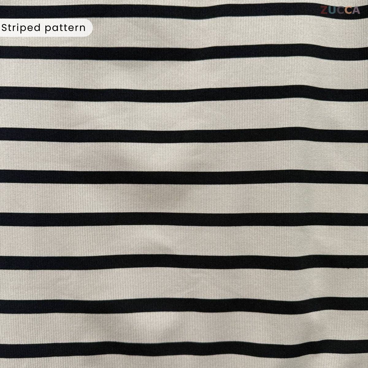 ZUCCA SARI OVERSIZED STRIPED KNIT SHIRT - MA031 DROP SHOULDER LOOSE STYLE