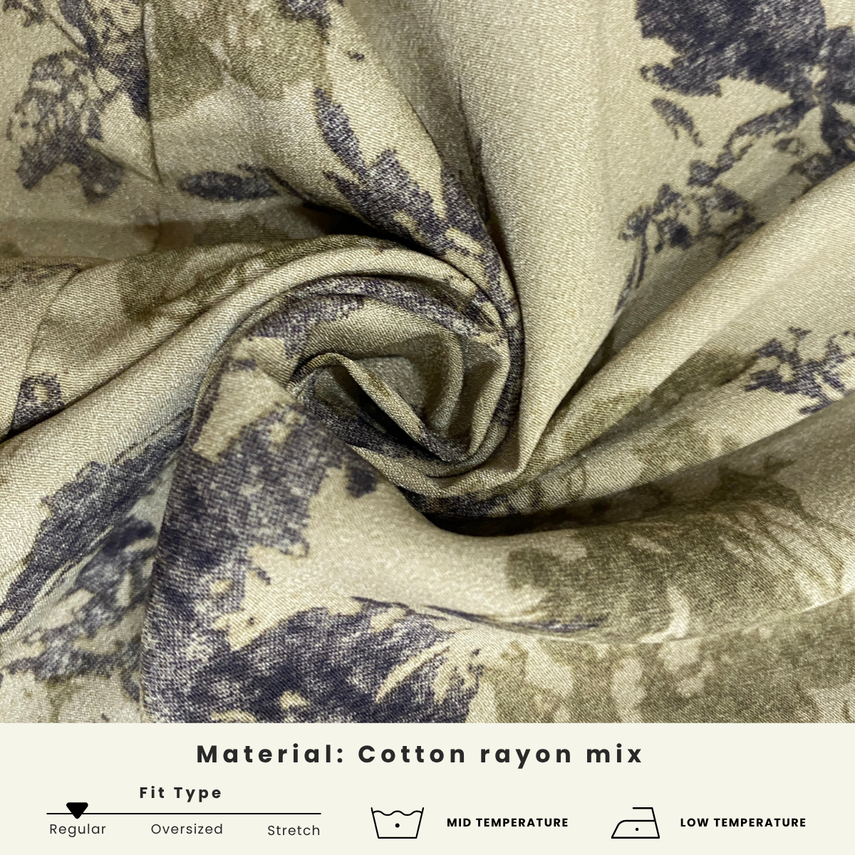 ZUCCA FAHIRA FLORAL RUFFLE NECK WOMEN BLOUSE - DM114 BAJU WANITA Cotton Button Long Sleeve Sleeve Muslimah