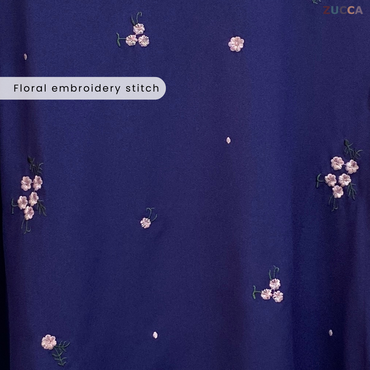 ZUCCA MIRZA FLORAL EMBROIDERY STITCH WOMEN BLOUSE - MA034