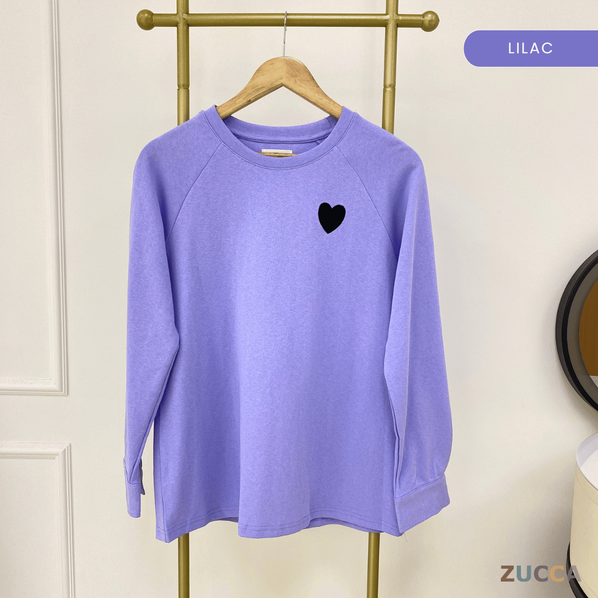 ZUCCA ZARINA PULLOVER SWEATSHIRT SULAM HATI - MA037 WOMEN SWEATSHIRT