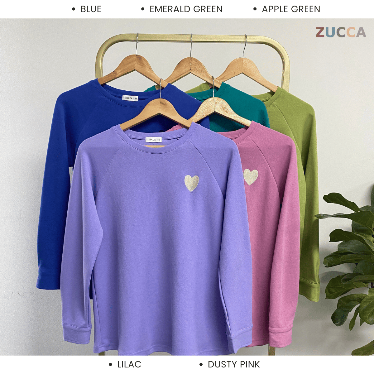 ZUCCA ZARINA PULLOVER SWEATSHIRT SULAM HATI - MA037 WOMEN SWEATSHIRT