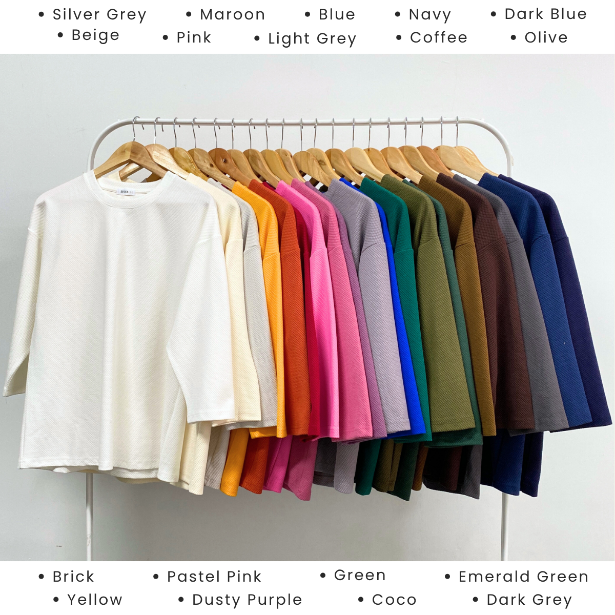 ZUCCA AISHAH TEXTURED KNIT OVERSIZED SHIRT - MA041