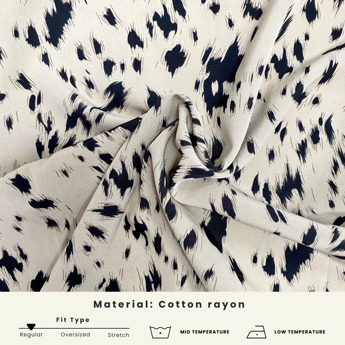 ZUCCA AVIRA ABSTRACT PRINT WOMEN BLOUSE - MA045