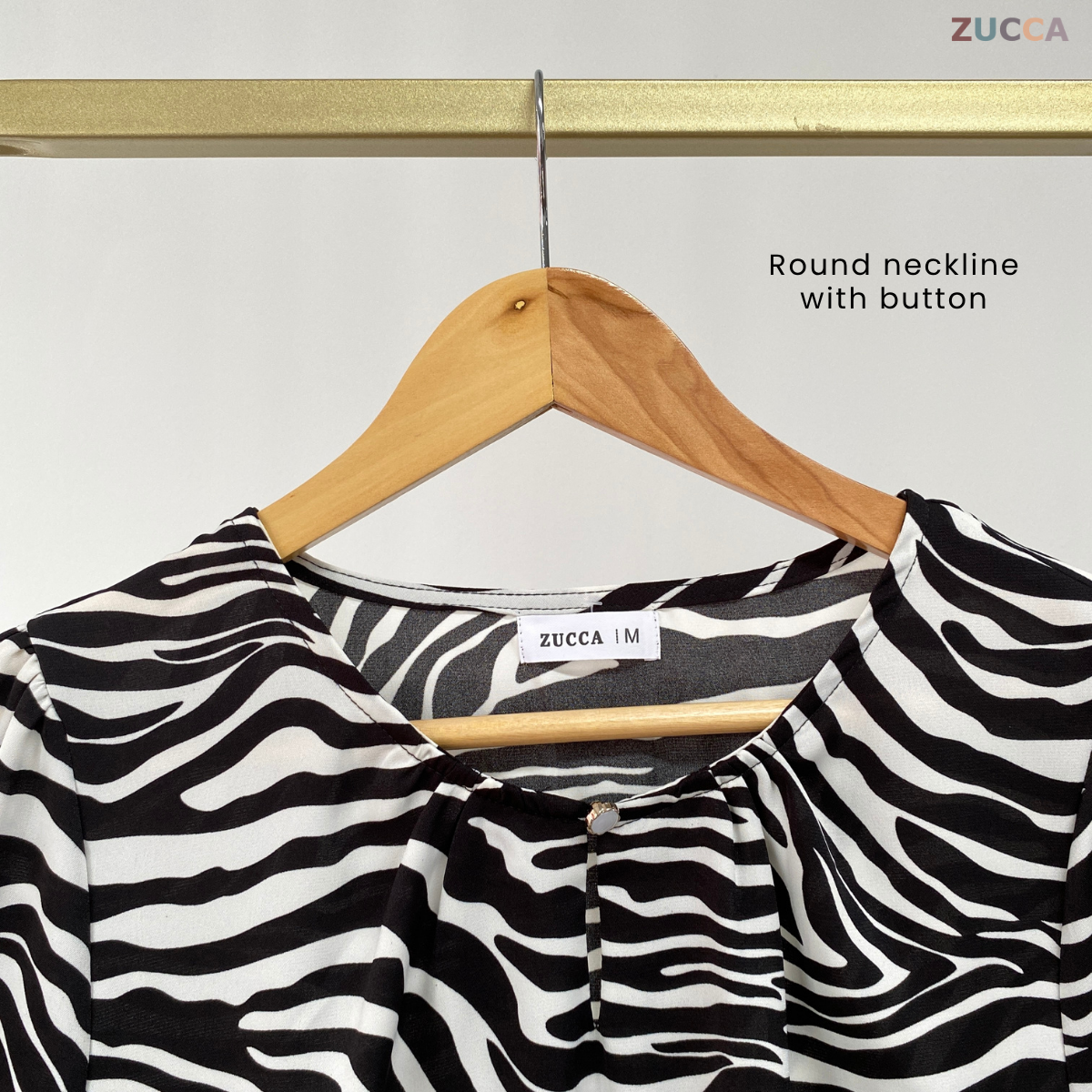 ZUCCA ATHIRAH ARTISTIC PRINT WOMEN BLOUSE - MA047