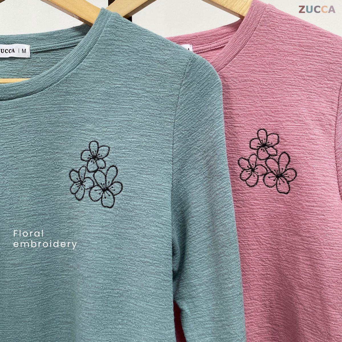 ZUCCA HERMA SOFT KNIT EMBROIDERY SHIRT - MA048