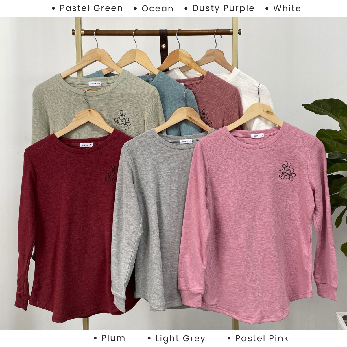 ZUCCA HERMA SOFT KNIT EMBROIDERY SHIRT - MA048