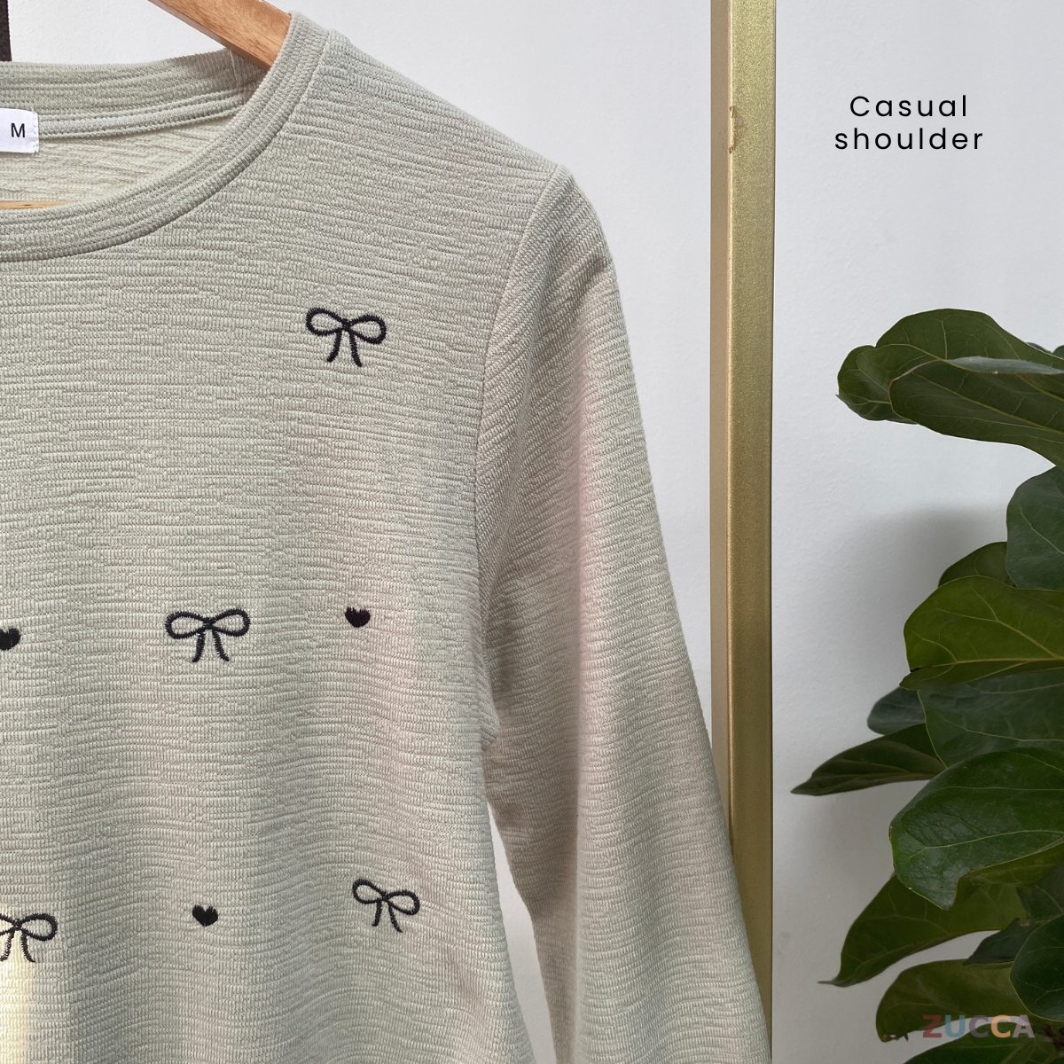 ZUCCA SHIDA BOW KNIT CASUAL SHIRT - MA050