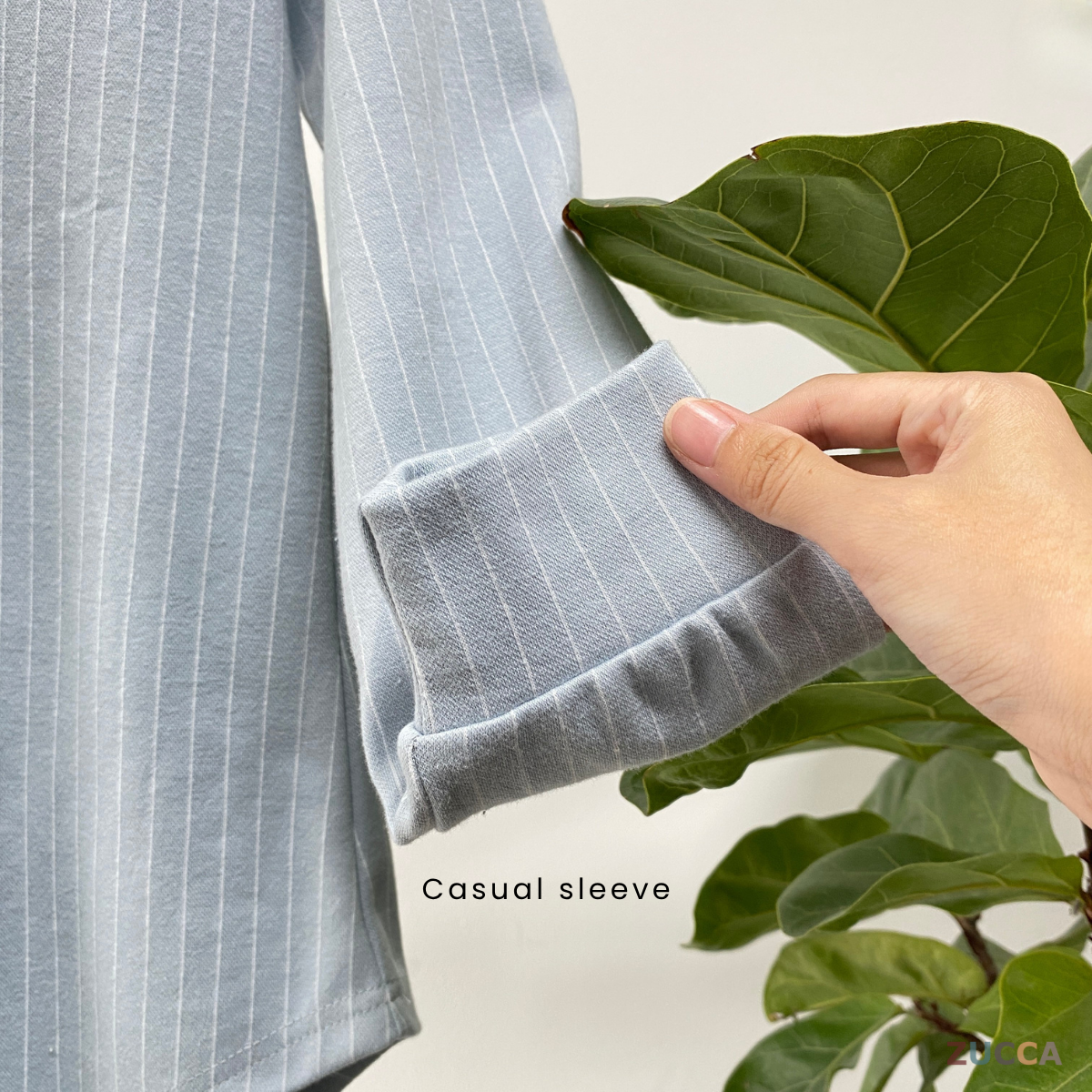 ZUCCA JIHAN PINSTRIPE CASUAL SHIRT - MA052