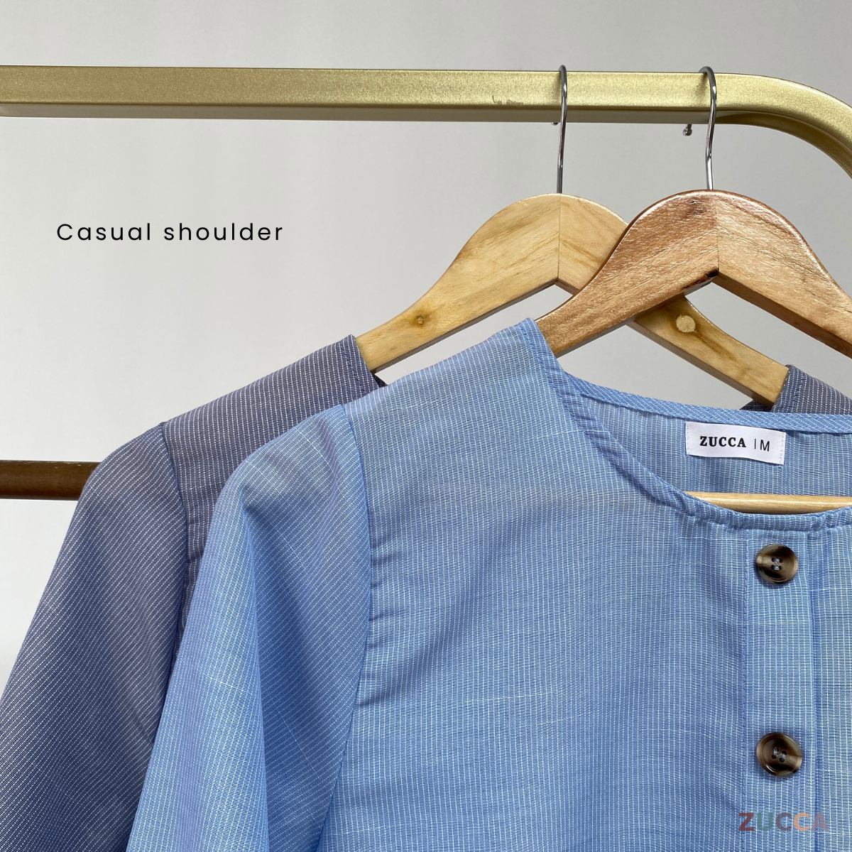 ZUCCA ELARA MINIMALIST FRONT BUTTON DETAIL BLOUSE - MA053