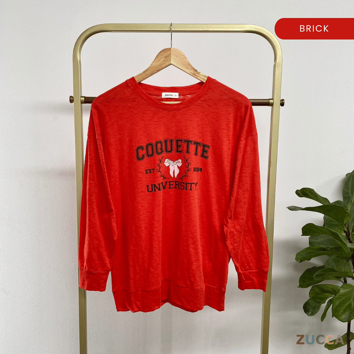 ZUCCA CHIKI CASUALWEAR PRINTED SHIRT- MA073 BAJU WANITA Long Sleeve