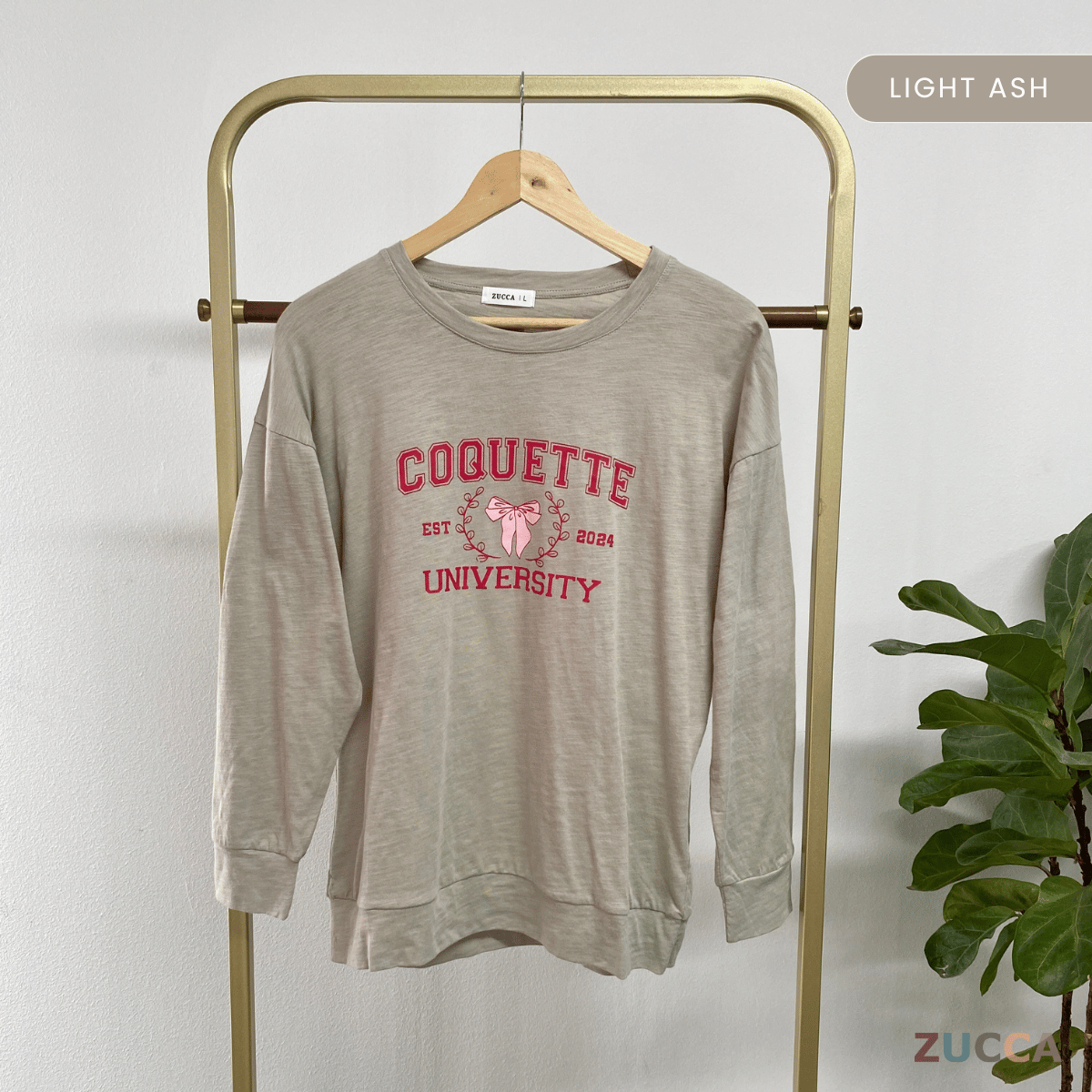 ZUCCA CHIKI CASUALWEAR PRINTED SHIRT- MA073 BAJU WANITA Long Sleeve