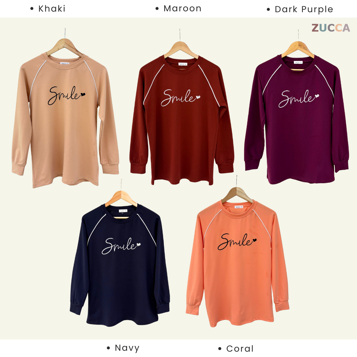 ZUCCA KEISYA PRINTED SWEATSHIRT BAJU PEREMPUAN - MA082
