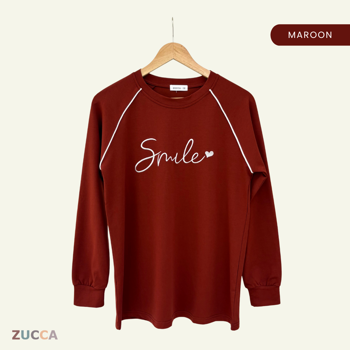 ZUCCA KEISYA PRINTED SWEATSHIRT BAJU PEREMPUAN - MA082
