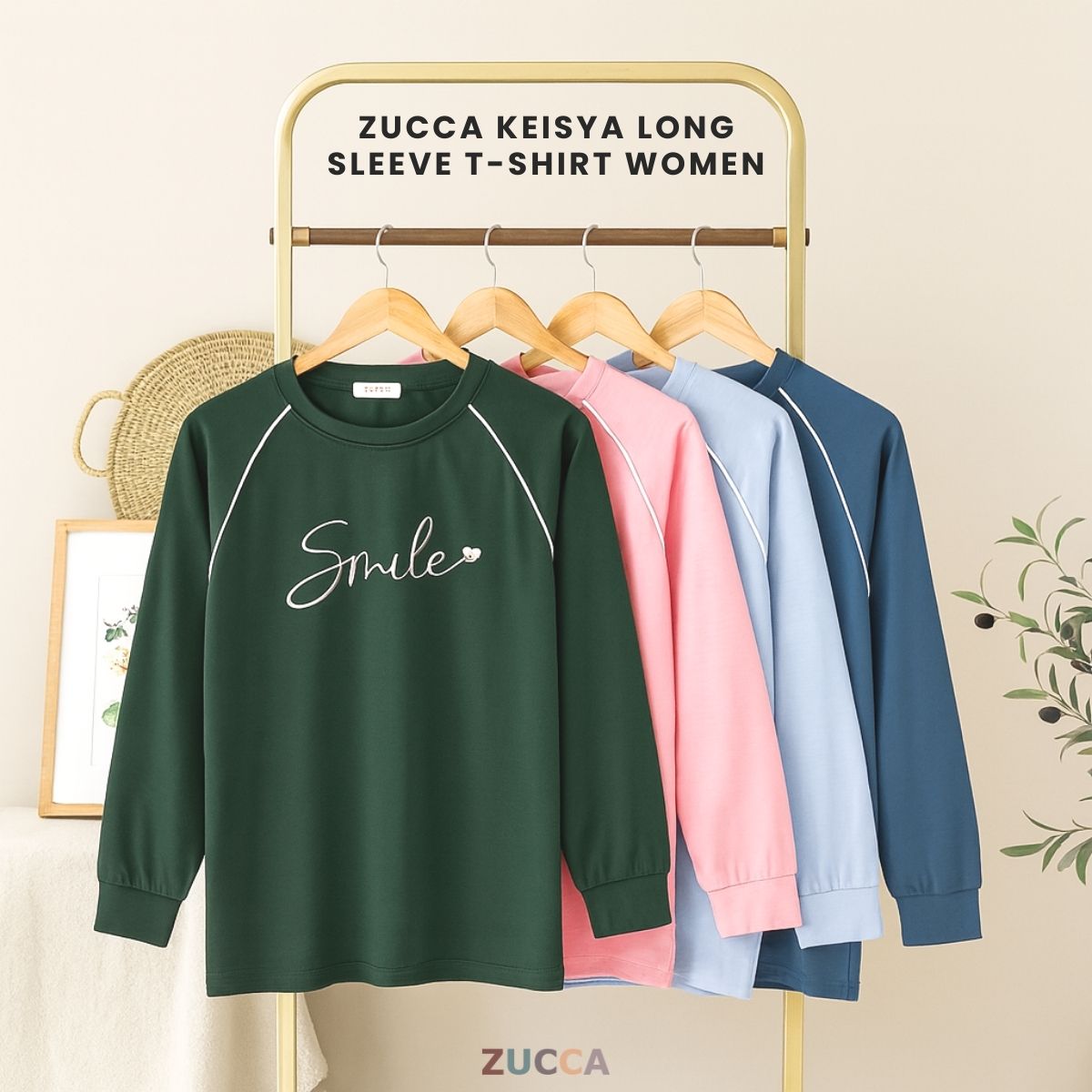 ZUCCA KEISYA PRINTED SWEATSHIRT BAJU PEREMPUAN - MA082