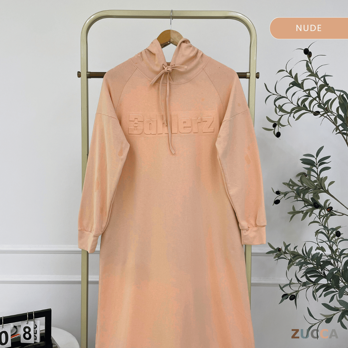 ZUCCA NAURA HOODIE DRESS - MA086 TOP