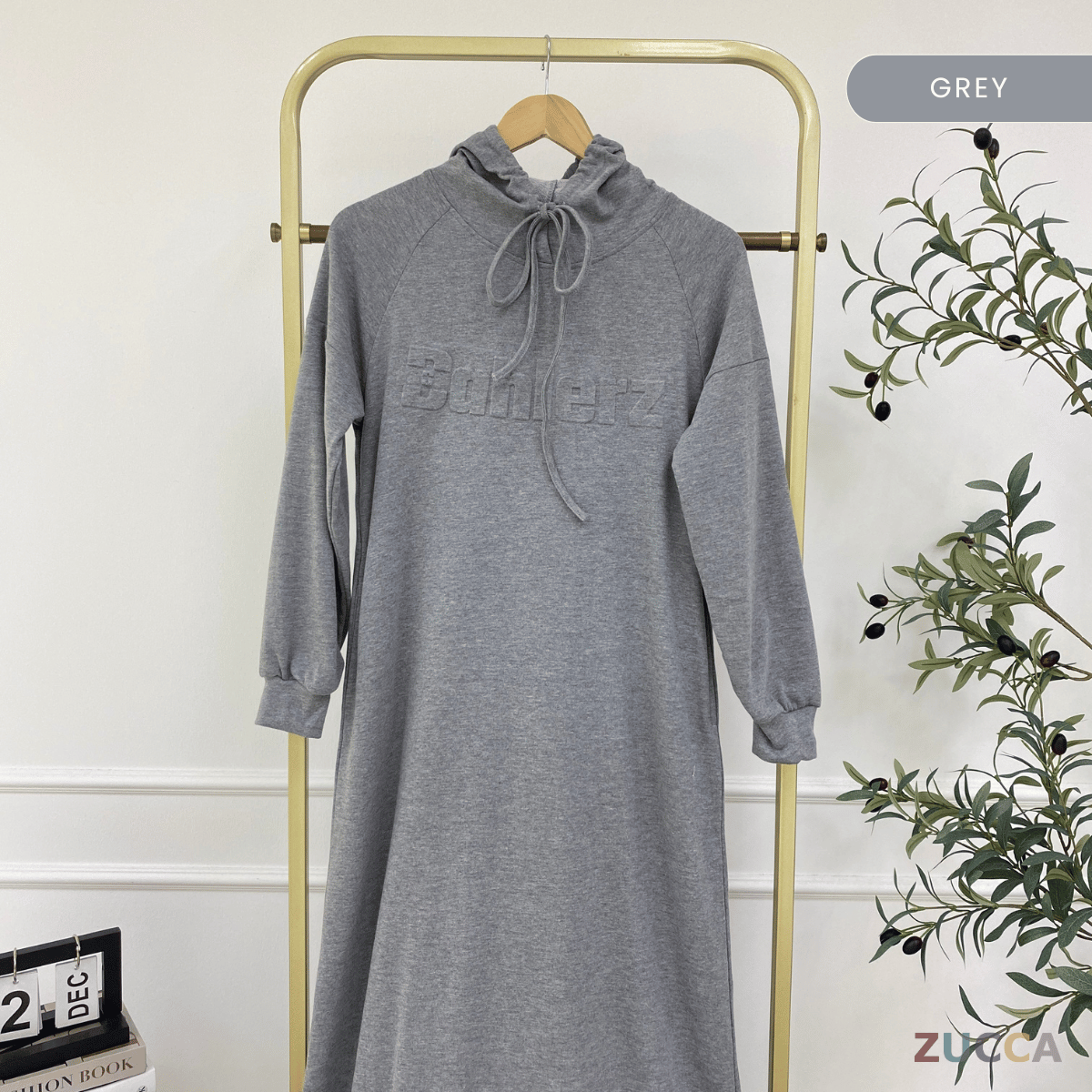 ZUCCA NAURA HOODIE DRESS - MA086 TOP