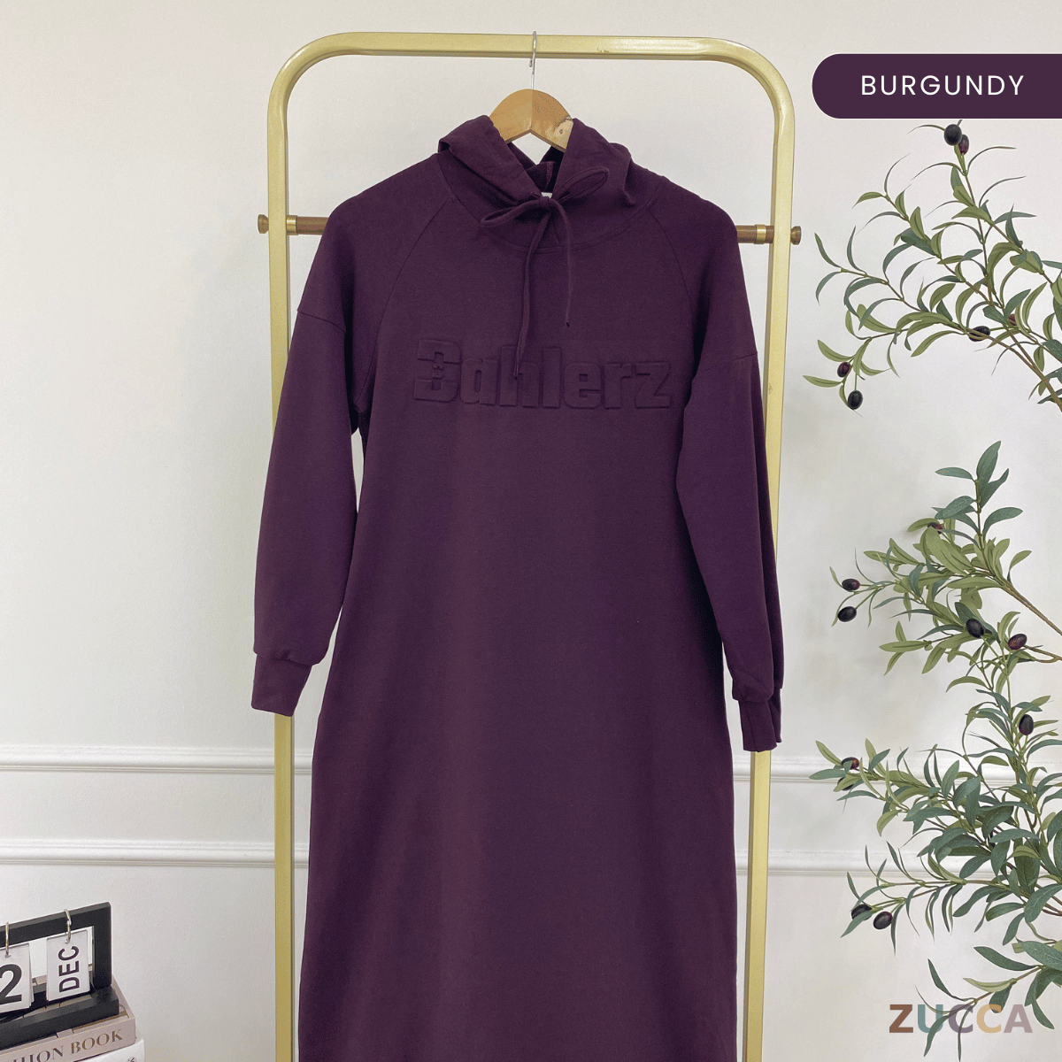 ZUCCA NAURA HOODIE DRESS - MA086 TOP