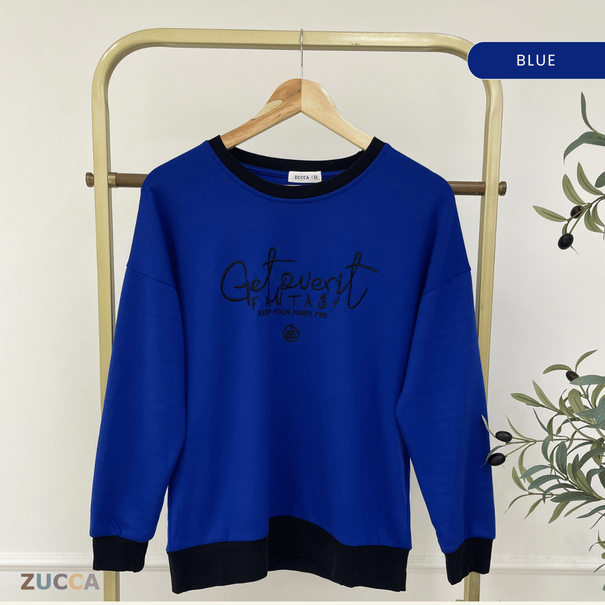 ZUCCA DELISHA LONG SLEEVE KASUAL T-SHIRT PEREMPUAN - MA088