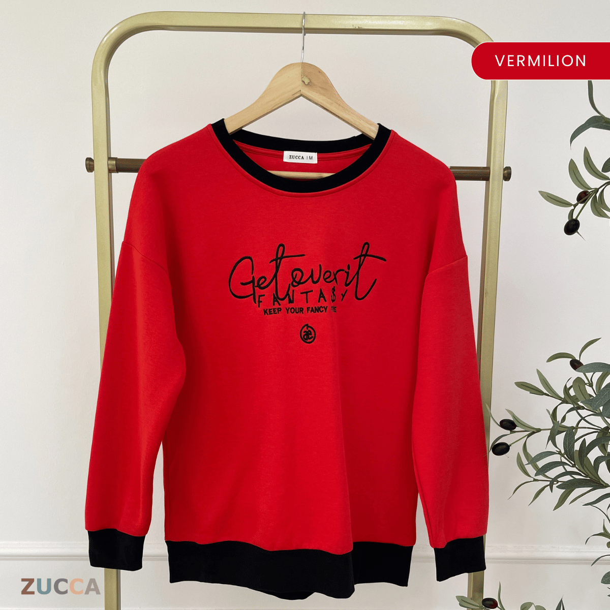 ZUCCA DELISHA LONG SLEEVE KASUAL T-SHIRT PEREMPUAN - MA088