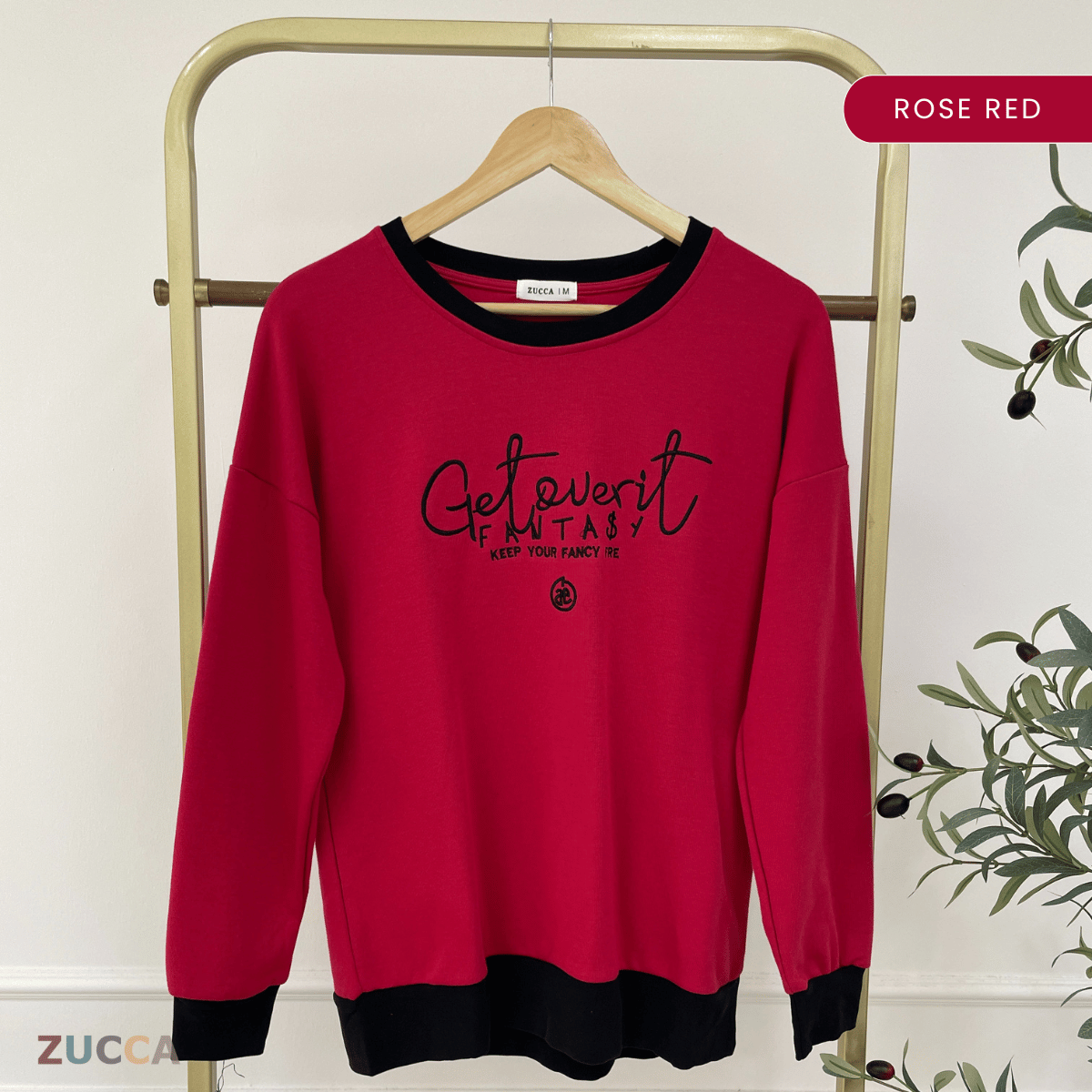 ZUCCA DELISHA LONG SLEEVE KASUAL T-SHIRT PEREMPUAN - MA088