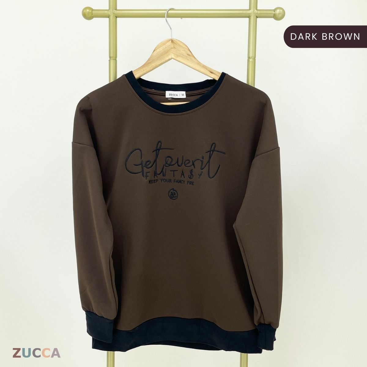 ZUCCA DELISHA LONG SLEEVE KASUAL T-SHIRT PEREMPUAN - MA088