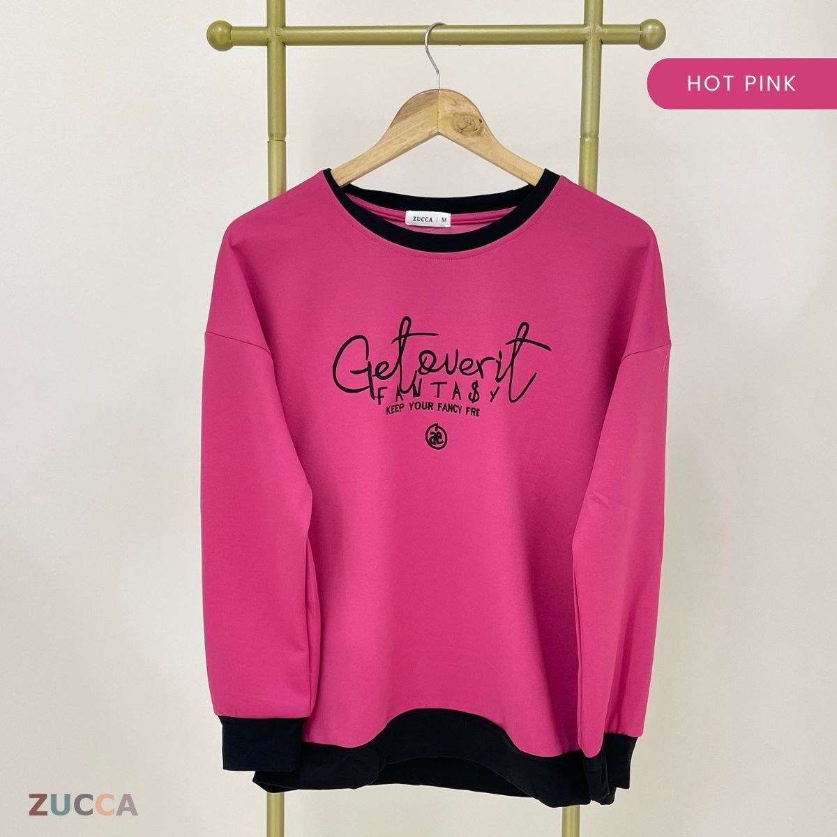 ZUCCA DELISHA LONG SLEEVE KASUAL T-SHIRT PEREMPUAN - MA088