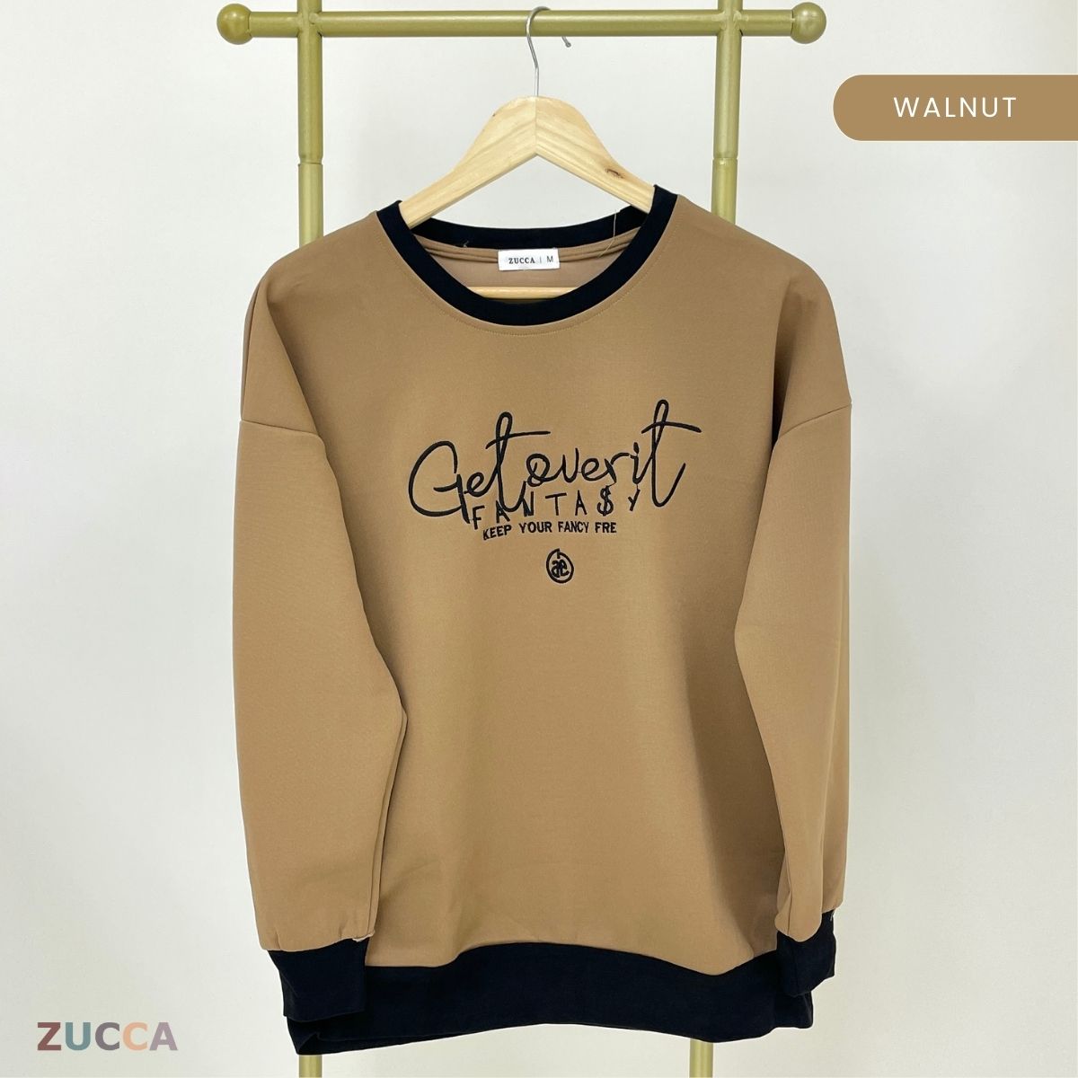 ZUCCA DELISHA LONG SLEEVE KASUAL T-SHIRT PEREMPUAN - MA088